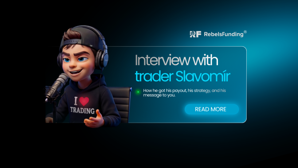 Animated trader discussing strategies and insights