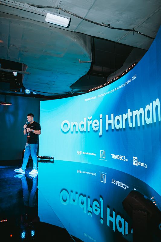 Ondřej Hartman on the main stage