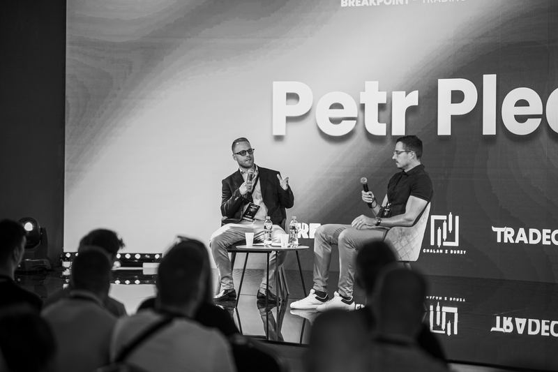 Petr Plechač interview on stage