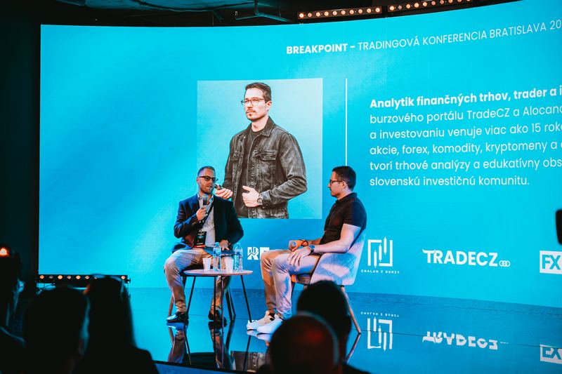 Petr Plechač interview on stage