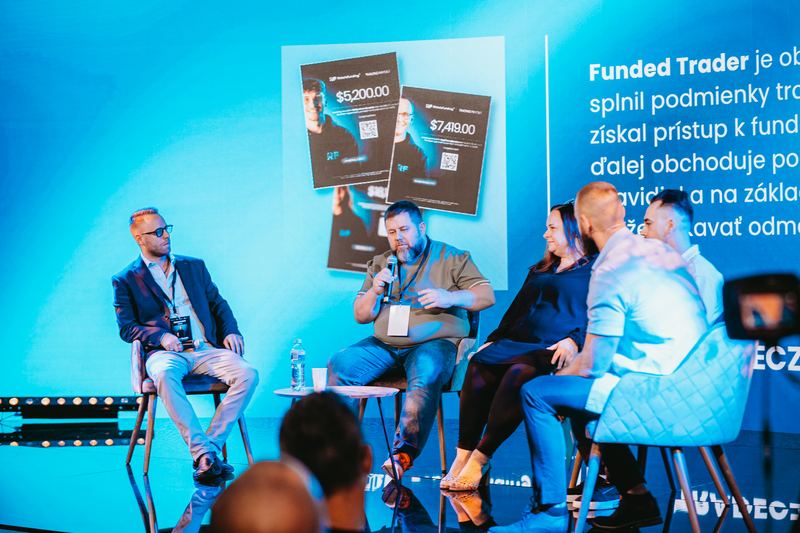 Funded traders on stage