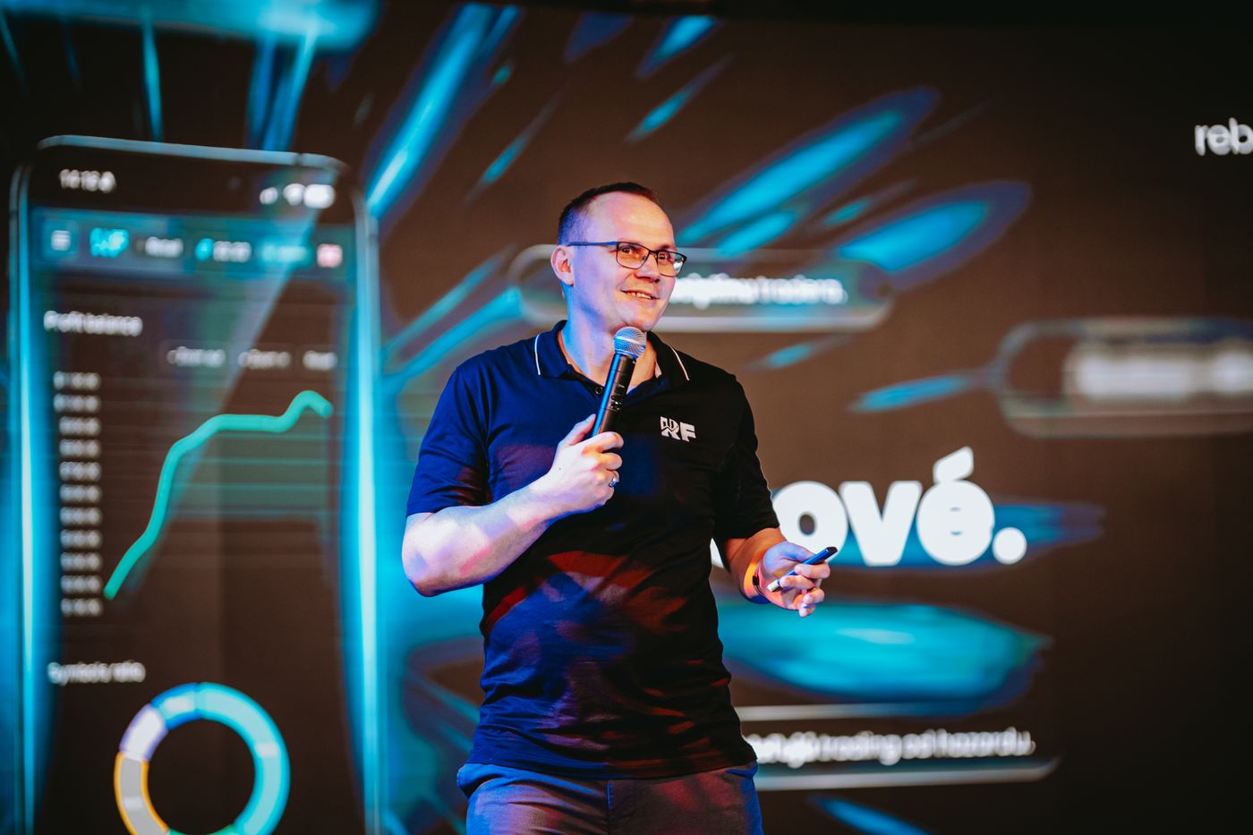 Marek Soska, founder of RebelsFunding, presenting